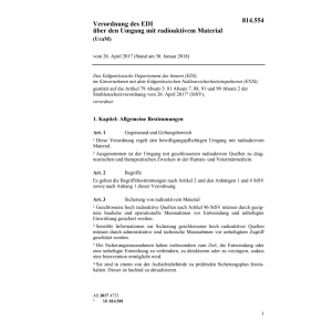 V offene radioaktive Strahlenquellen