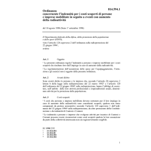 O indennità aumento radioattività