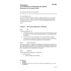 Ordonnance sur les déchets, OLED