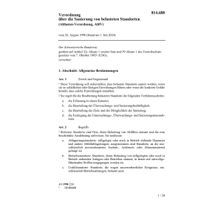 Altlasten-Verordnung, AltlV