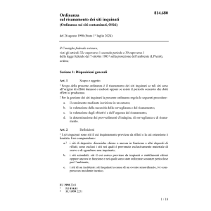 O sui sitii contaminati ORSC