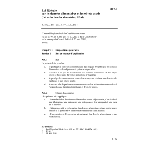 LF denrées alimentaires/obj. usuels LDAI