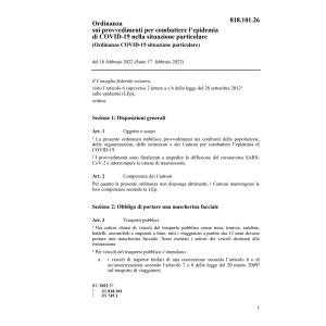 O (COVID-19 situazione particolare)