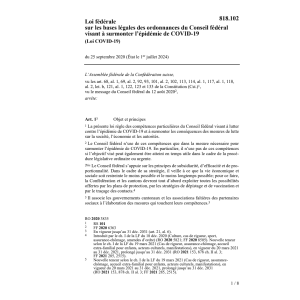 Visant à surmonter l’épidémie de COVID19