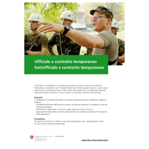 DDPS - Militare a contratto temporaneo