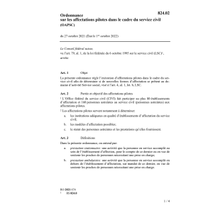 O affect. pilotes service civil (OAPSC)