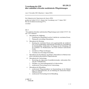 V EDI medizinische Pflegeleistungen