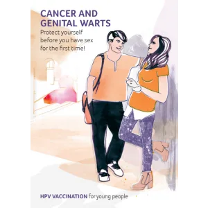 HPV-Flyer Cancer and genital warts