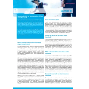 Blocco da 50 Factsheet Epatite B