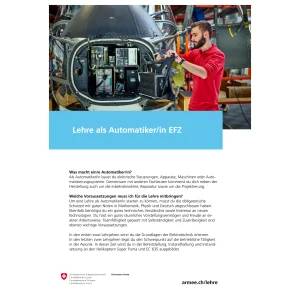VBS - Lehre als Automatiker/in EFZ