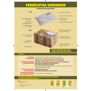 Verdächtige Sendungen A4