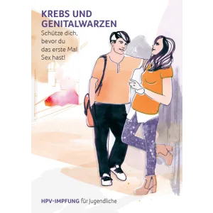 HPV-Flyer Krebs und Genitalwarzen