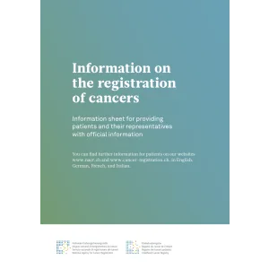 Information on registration of cancer