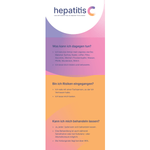 Flyer Leporello Hepatitis C