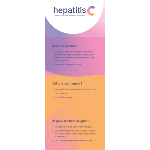 Dépliant Leporello hepatitis C