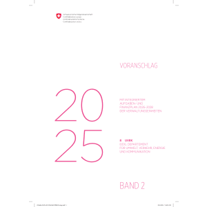 Voranschlag 2025 - 8 UVEK