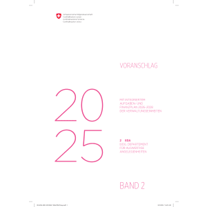 Voranschlag 2025 - 2 EDA