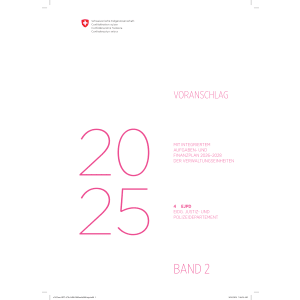 Voranschlag 2025 - 4 EJPD