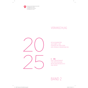 Voranschlag 2025 - 5 VBS
