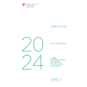 Compte d’État 2024 - 5 DDPS