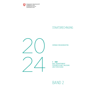 Staatsrechnung 2024 - 7 WBF