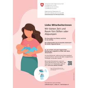 Stillen am Arbeitsplatz - Poster