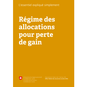 Les allocations pour perte de gain APG