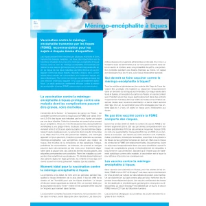 Bloc à 50 Factsheet Méningoencéph. tiqu.