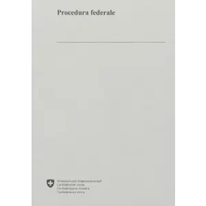 Procedura federale; Edizione 2025