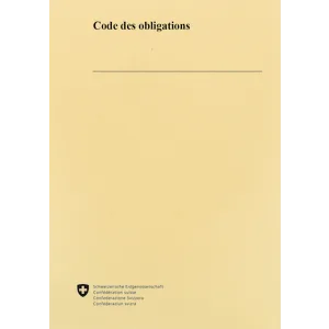 Code des obligations, CO, 1.1.2025