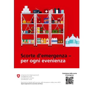 Scorte d'emergenza - per ogni evenienza