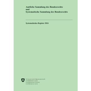 Systematisches Register SR + AS 2024