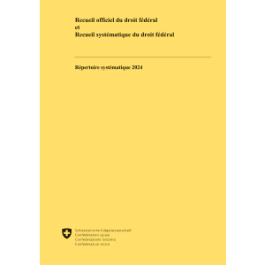 Répertoire systématique RS + RO 2024