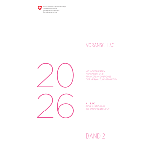 Voranschlag 2026 - 4 EJPD