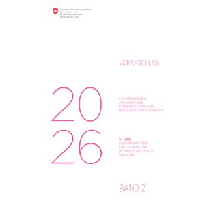 Voranschlag 2026 - 5 VBS