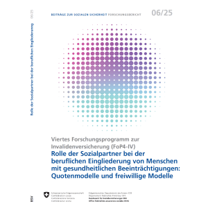 Sozialpartner berufl. Eingliederung 6/25