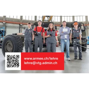 Promokarte Lehrstelle bei der Armee
