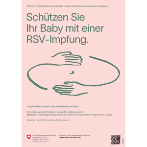 Plakat A3 RSV-Impfung Mutter
