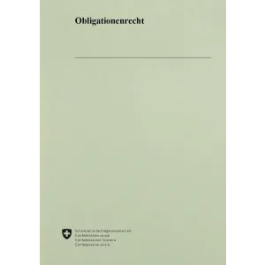 Obligationenrecht; OR, 1.1.2026