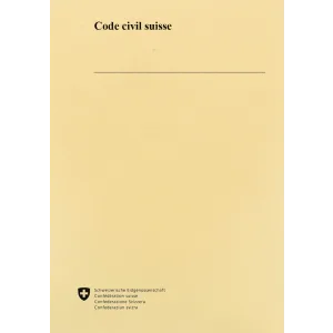 Code civil suisse, CC, 1.1.2026