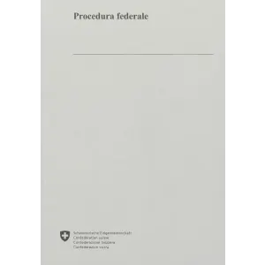 Procedura federale; Edizione 2026