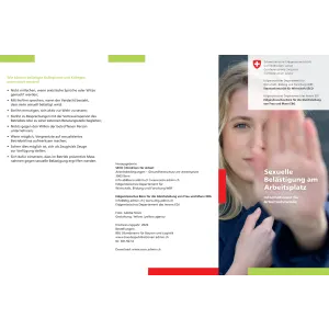 Flyer Sexuelle Belästigung Arbeitsplatz