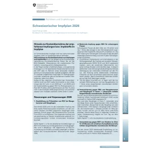 Schweizerischer Impfplan 2026