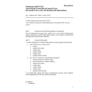 O controllo mosti d'uva all'esportazione