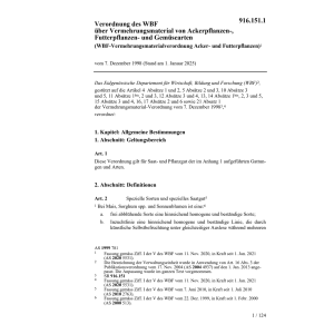 V EVD über Saat- und Pflanzgut