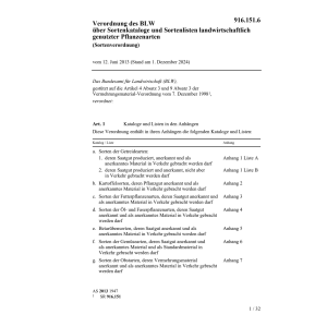 Sortenverordnung