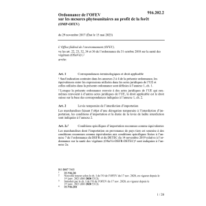 O phytosanitaires profit forêt, OMP-OFEV