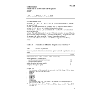 O LF sur la pêche, OLFP