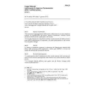 LF imprese armamento/Confederazione LIAC