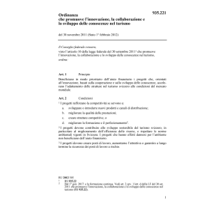 O innovazione/collaborazione turismo